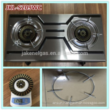 color ss 2 burner gas cooker stove